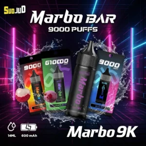 Marbo 9000 Puffs 拋棄式電子煙 | 泰國 Salthub 原裝進口・可調氣流・15種口味現貨